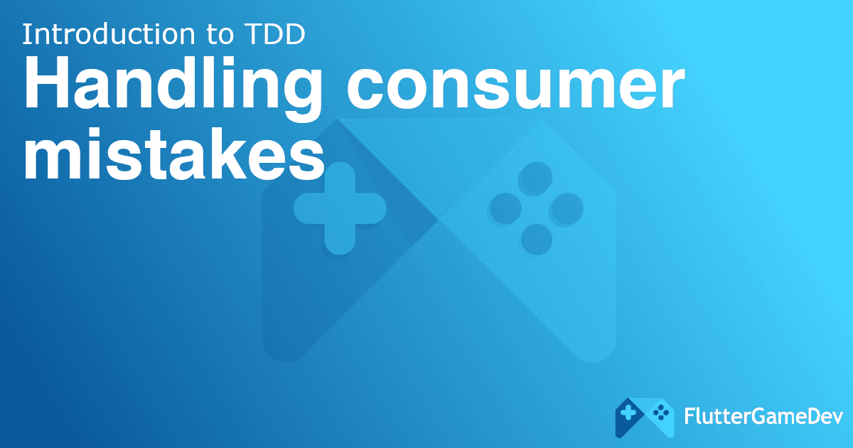 Handling consumer mistakes